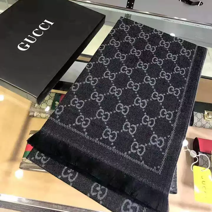 Gucci 定番デザイン カシミヤスカー